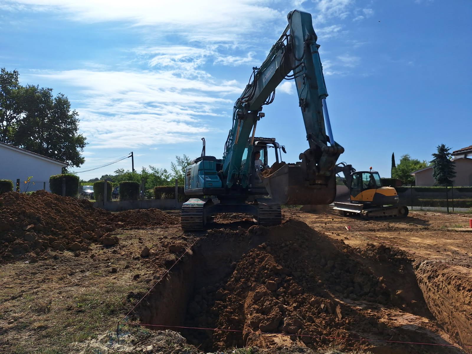 Création plateforme piscine — Comps